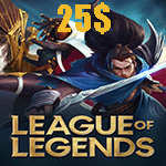 گيفت كارت 25 دلاری League Of Legends