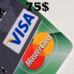 ویزا کارت یا مستر کارت مجازی 75 دلاری