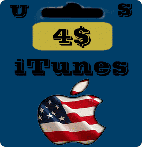 گيفت كارت 4 دلاری اپل آيتونز امريكا
