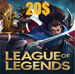 گيفت كارت 20 دلاری League Of Legends