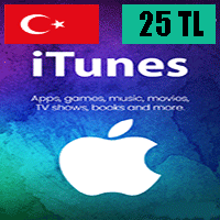 گیفت کارت 25 لیر آیتونز ترکیه